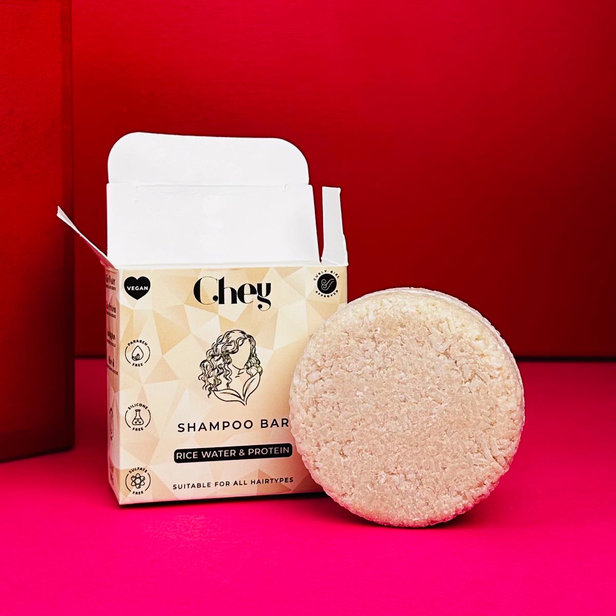 Chey | Shampoo Bar Rice Water & Protein für Locken und Wellen