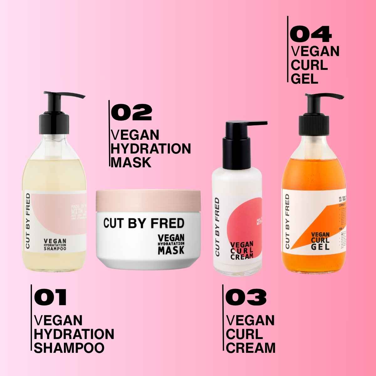 Cut by Fred | Premium Routine für hydrierte Locken und Wellen