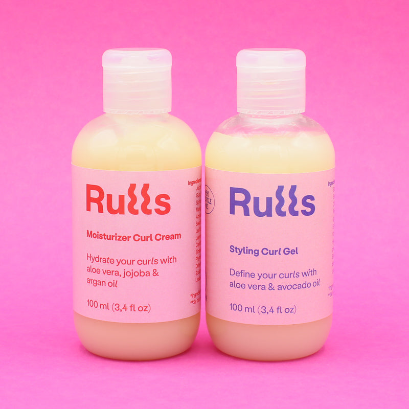 Rulls Styling Reiseset Travel size Moisturizer Curl Cream und Styling Curl Gel für Locken - Lockenbar