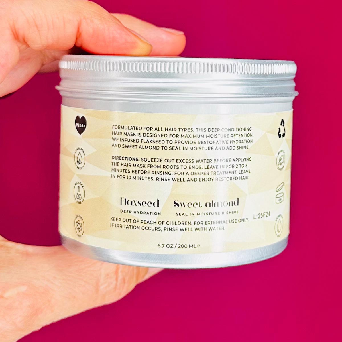 Moisture Boost Hair Mask (ohne Duftstoffe) - 200ml