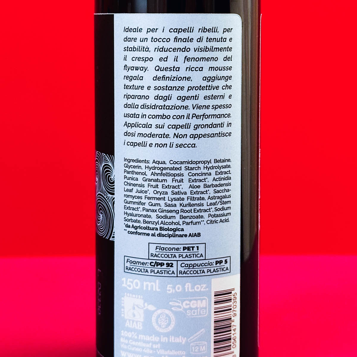 Biopoint Styling Mousse Haarglätter Für Locken – Feuchtigkeitsspendend Mit UV-Schutz, Reisegröße 75 Ml