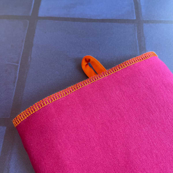 T-Shirt-Handtuch "Beerenpink" aus Bio-Baumwolle